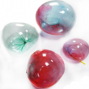 Colorful Magic Paste Bubble Balloon - Pastel Plastic Balloons with Blow Tube