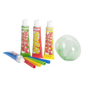 Magic Balloon Making Paste Set - Elastic Bubble Glue Balloon Toy with Blowing Tubes